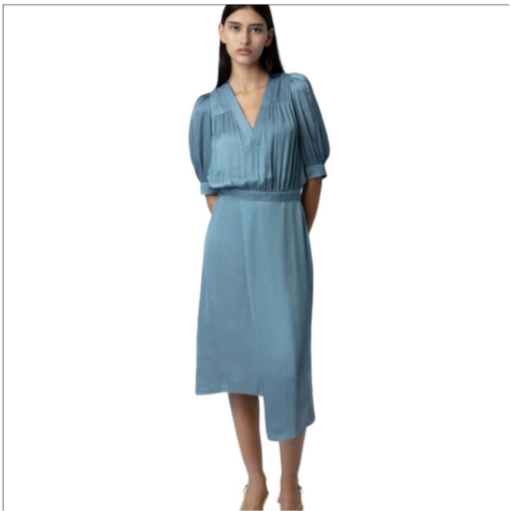 NWT Zadig & Voltaire Ralia Satin Dress